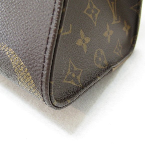 LOUIS VUITTON On The Go MM Tote Bag  Monogram Giant canvas Brown Used LV - Picture 9 of 11